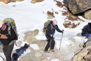 hiking to Mt Everest base camp