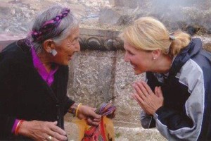 Lorraine in Tibet going deeper in her spiritual quest 