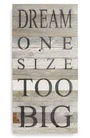 Dream one size too big