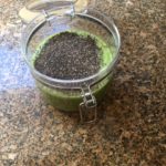 Green chia pudding base