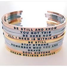 MANTRABANDS carry messages that inspire the wearer's best self