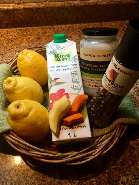 ingredients for turmeric tonic