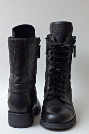 Chanel Military Boots